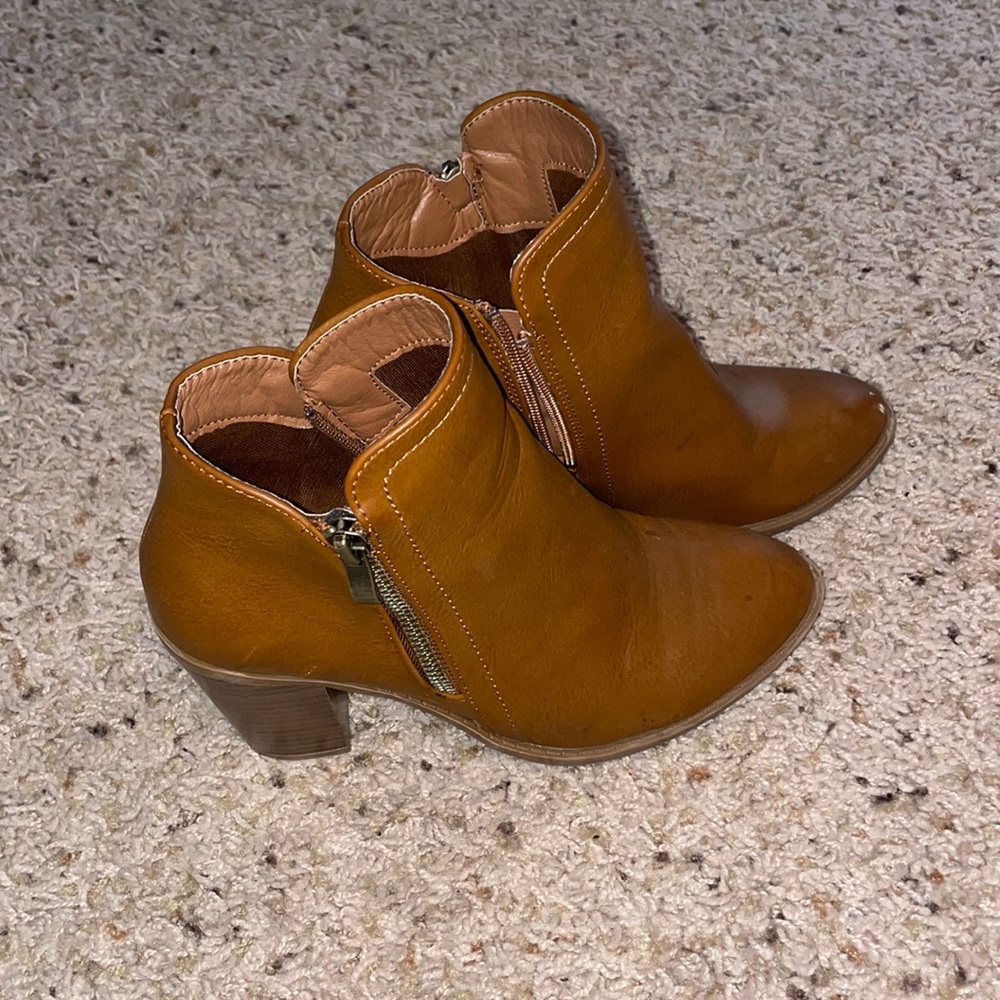 Brown fall boots